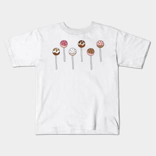 Cake Pop Pattern Kids T-Shirt